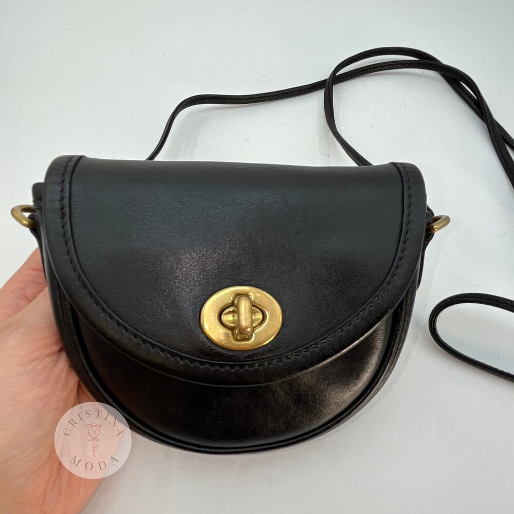 Vintage Coach Mini Watson Bag 6606 Black 2002 - Picture 3 of 10